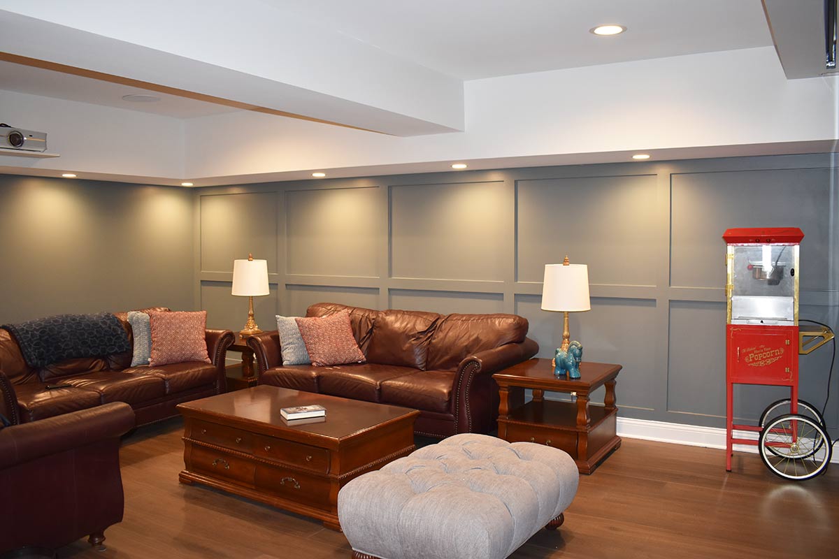 Basement remodeling and construction services